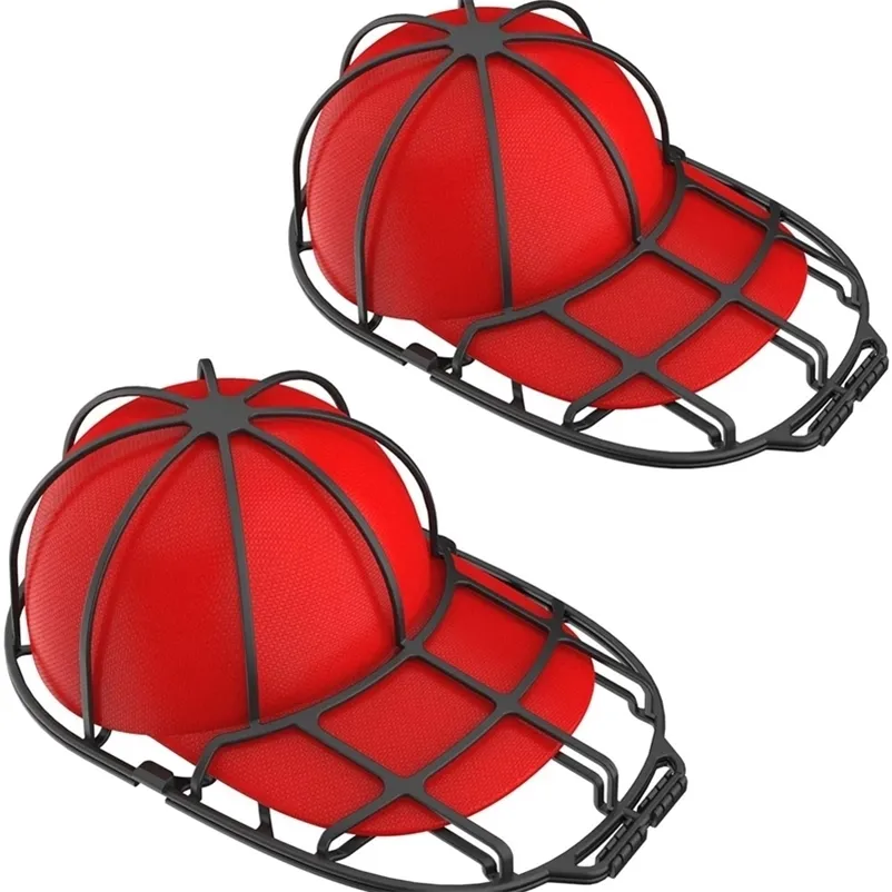 Nettoyeurs de chapeau à double pont Design Rondelle de casquette de baseball Fit pour cadre de laveuse pour enfant adulte Cage de lavage Sha 220513