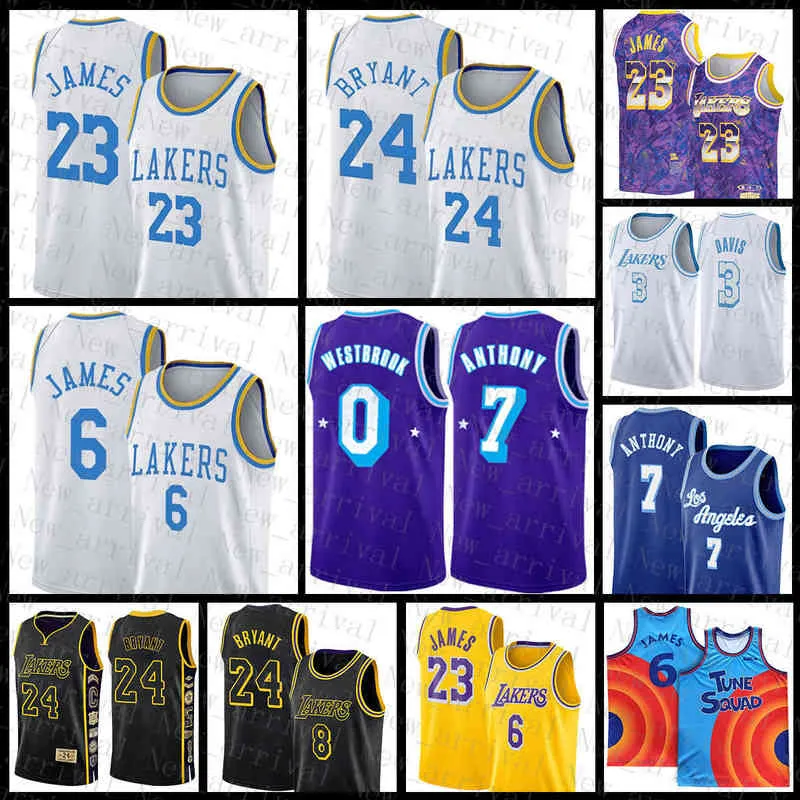 LeBron James Anthony Russell Westbrook Davis Carmelo Anthony Basketball Jersey Los White Angeles Bck keres 23 6 3 0 7 Multi