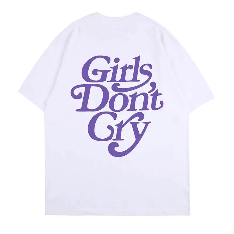 Meninas não choro engraçado camisas roxas fofas tees gráficos de streetwear japonês alternativo grunge de grandes dimensões camiseta feminina roupas 220615