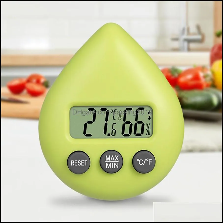 home thermometer New products for foreign trade Water drop electronic temperature and humidity meter Home office school baby room