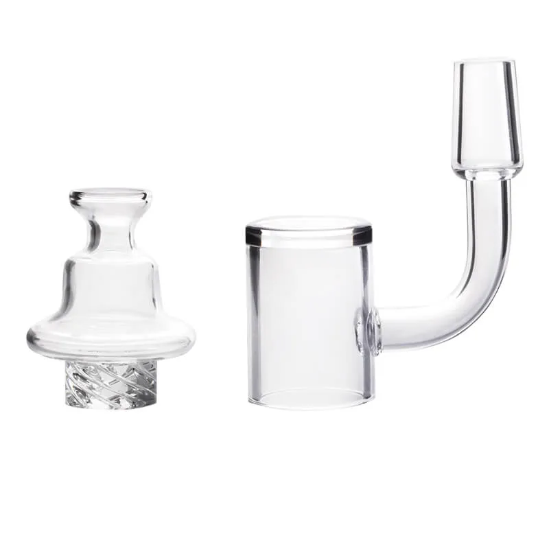 Nargile Sigara Aksesuarı 25mm geniş Dab Tırnak 14mm erkek kuvars banger Carb Cap Su borusu Bong ile 90 derece