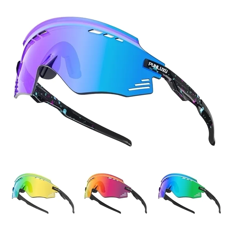 Okulary przeciwsłoneczne Punluxu Man Cycling okulary Uv400 rower okulary MTB Outdoor Woman Bezpośrednie gogle sportowe i wypoczynkowe okulary rowerowe 220520