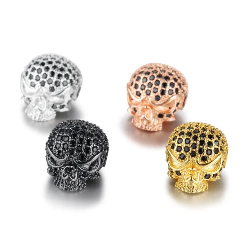 Fashion Cz Micro Pave Charm Beads para joyas de pulsera de bricolaje