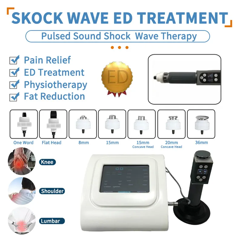 Annan skönhetsutrustning ESWT Male Urology Shock Wave Treat Erektil dysfunktion CE godkänd penisförstoringsmaskin