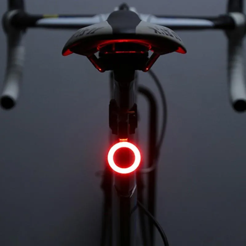 マルチ照明モード自転車ライトUSB充電LEDバイクライトフラッシュテールマウンテン用バイクシートポスト用のリア自転車ライト