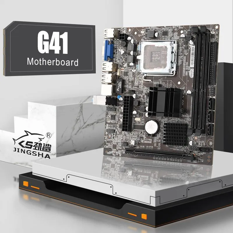 Материнские пасторы на рабочем столе Intel G41 Chipset Socket LGA 775 Mainboard SATA2.0 Port DDR3 1066/1333 МГц Поддержка Xeon 771Motherboards