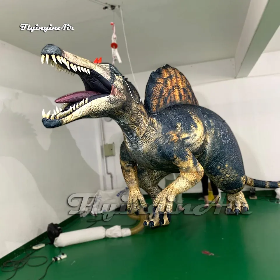 Pallone gonfiabile di Spinosaurus del modello del dinosauro del parco di Jussica di simulazione grande per la decorazione del museo e dello zoo