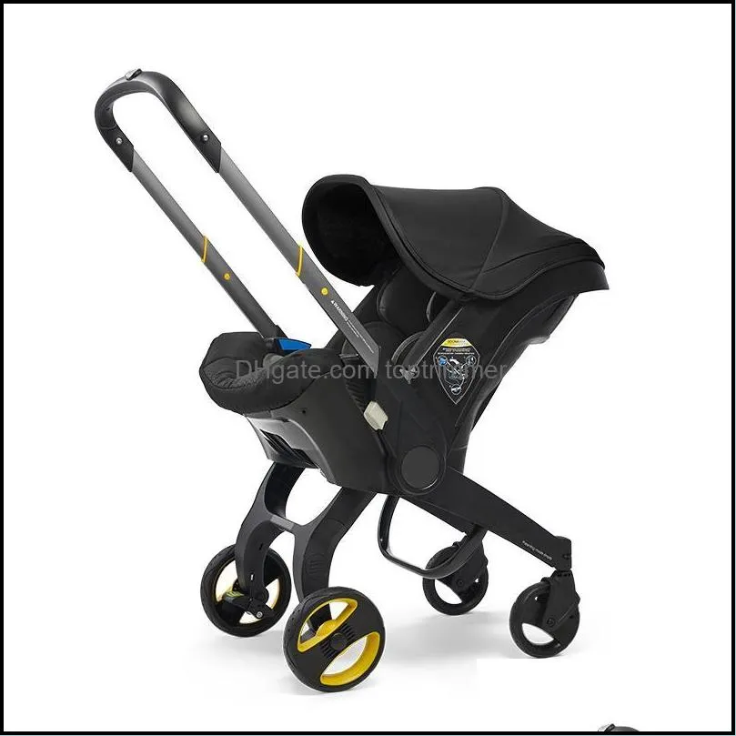 Strollers# 4In1 Car Seat Stroller Born Baby Carriage Bassinet Wagen Portable Travel System With