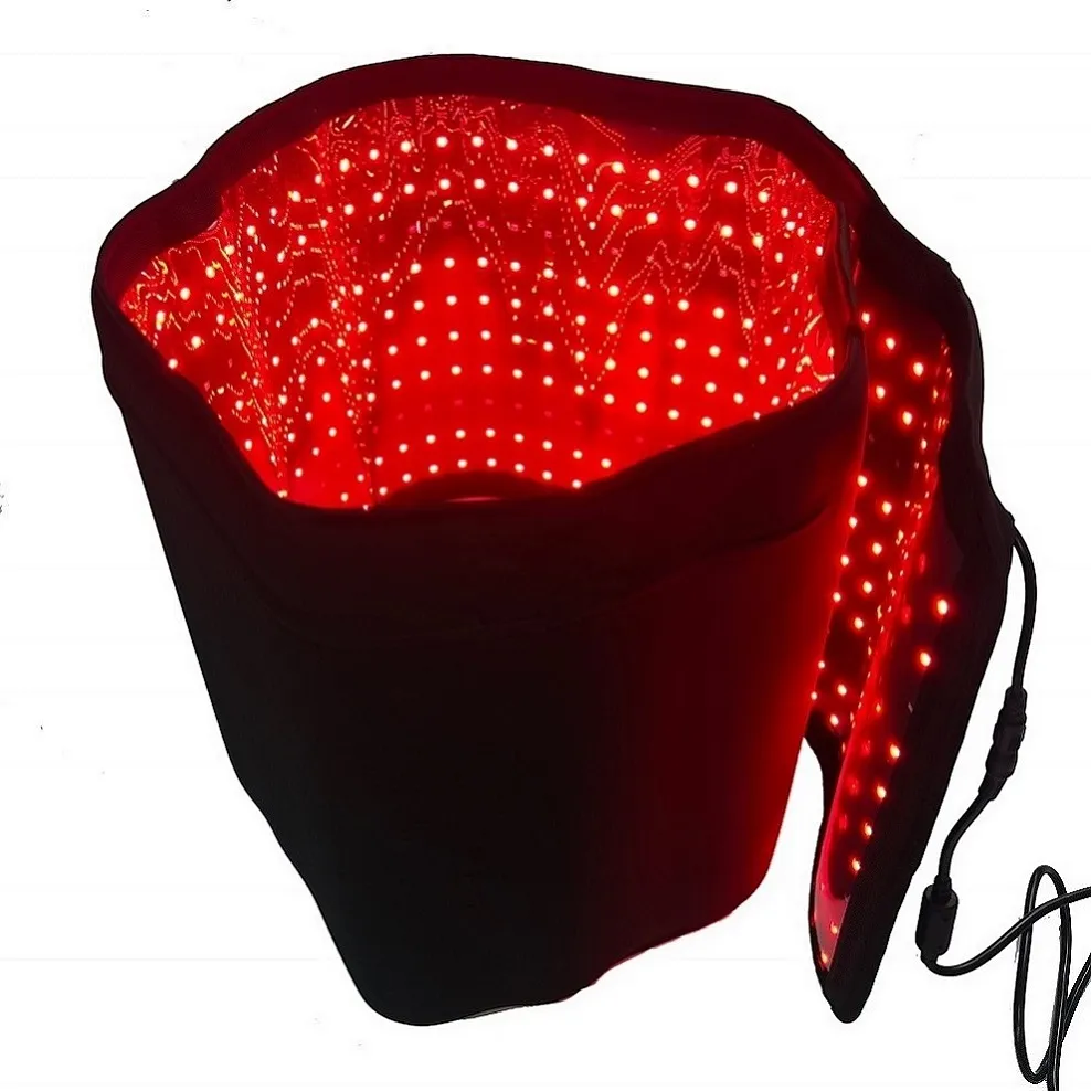 새로운 디자인 660nm 850nm 지방 체중 감량 슬림 물리적 인 적외선 붉은 빛 치료 랩 벨트 매트 담요