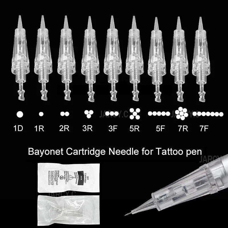 A agulhas de tatuagem Microblading Cartiding agulha maquiagem 100pcsmicrobling sobrancelha para tattototoo