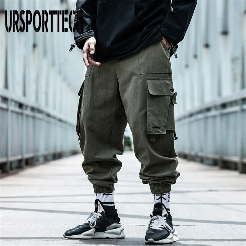 Pantalon cargo Hommes Hip Hop Harem Pantalon Streetwear Harajuku Track Jogger Pantalon de survêtement Coton Techwear Pantalon Cargo Pantalon Pantalon Homme 220713