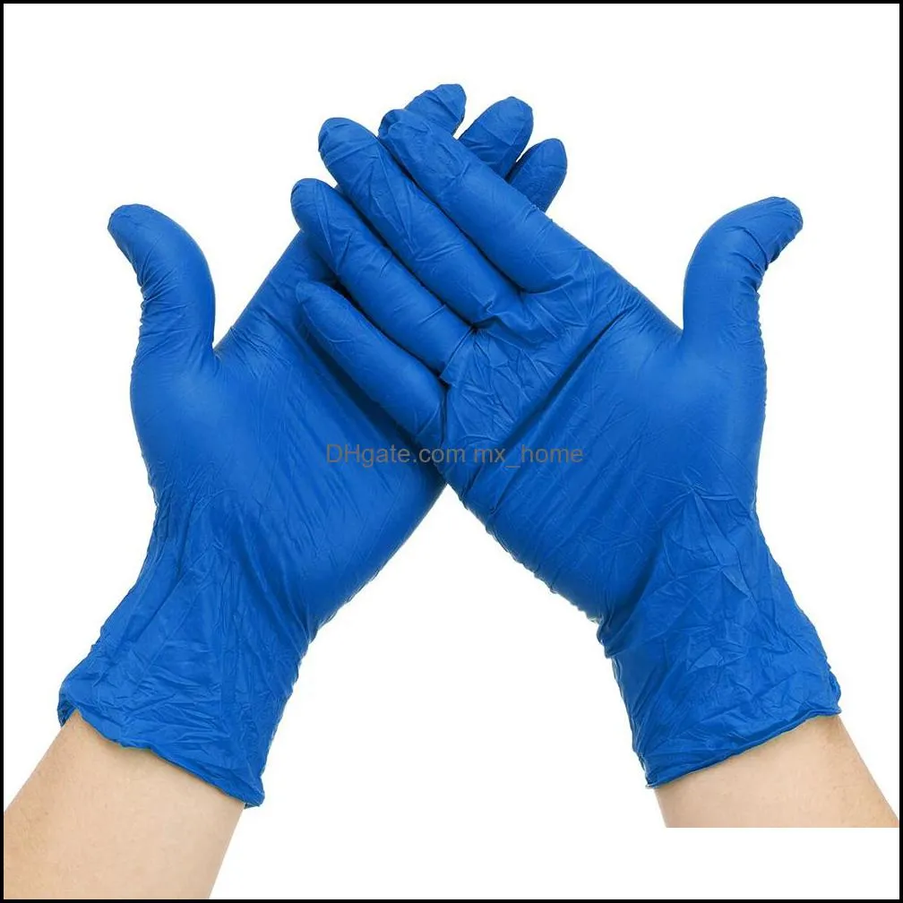 100Pcs Gloves Disposable Nitrile Gloves Powder Free Food Grade Gloves Latex Free Professional Grade for Healthcare Food Handling Work