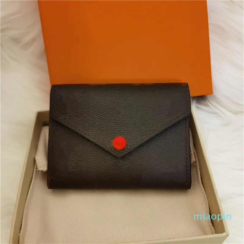 Luxurys Designer Wallets Hoge kwaliteit Turnet Coin Wallet Card Holders Mannen in reliëf single Echte Fashion Leather Women Black Lambskin