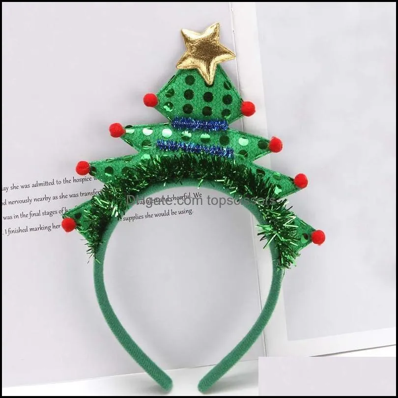 Adult Kids Led Blinking Headband Light Up Hair Band For Christmas Tree Holiday Decoration Party Accessory Gift Navid qylYhi