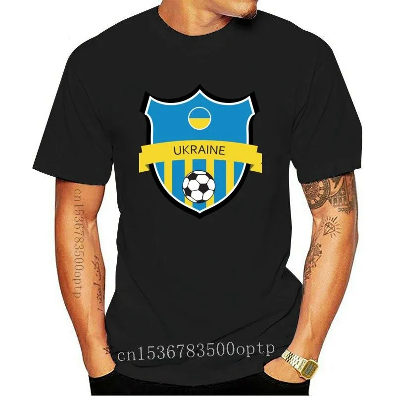 T-shirts masculins Vêtements de mode hommes T-shirt 3d imprimé cool ukraine drapeau de foot