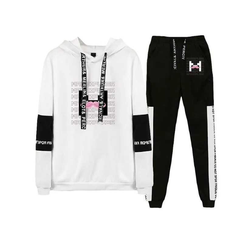 Men's Markiplier Hoodie Tracksuit Set 2D Graphic Print, Long Sleeve  Sweatshirt Pants, Comfortable Loungewear Limited Edition
