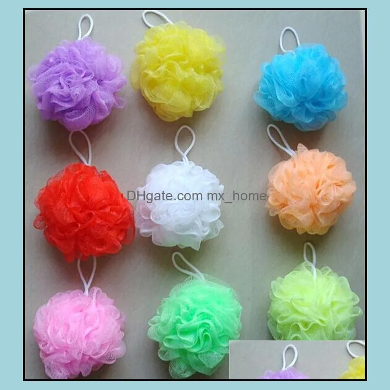 100 Pcs Bath Ball Bathsite Bath Tubs Cool Ball Towel Scrubber Body Cleaning Mesh Shower Wash Sponge Product