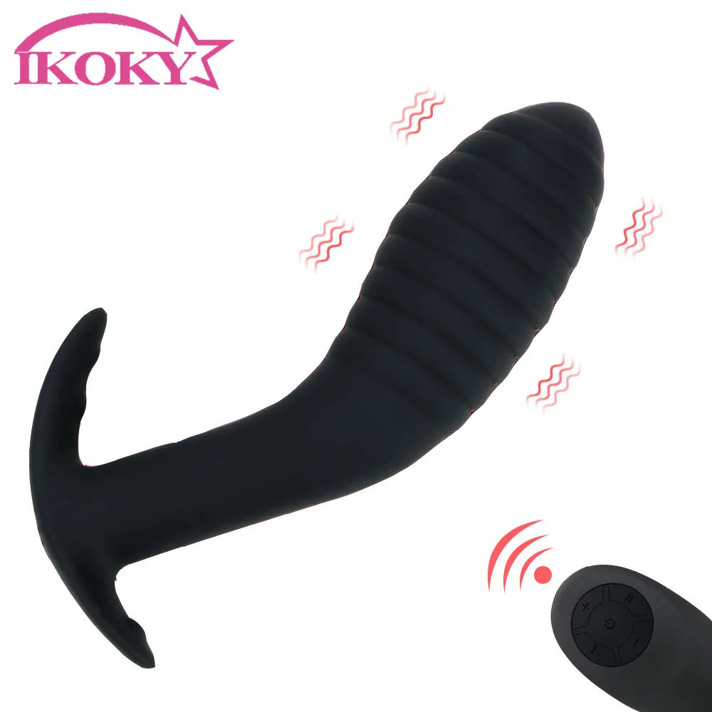 Ikoky Anal Plug Dildo Viblo Sexy Toys для женщин 10 -й скоростной массаж простаты продукты для взрослых эротические анусы киска мастурбатор