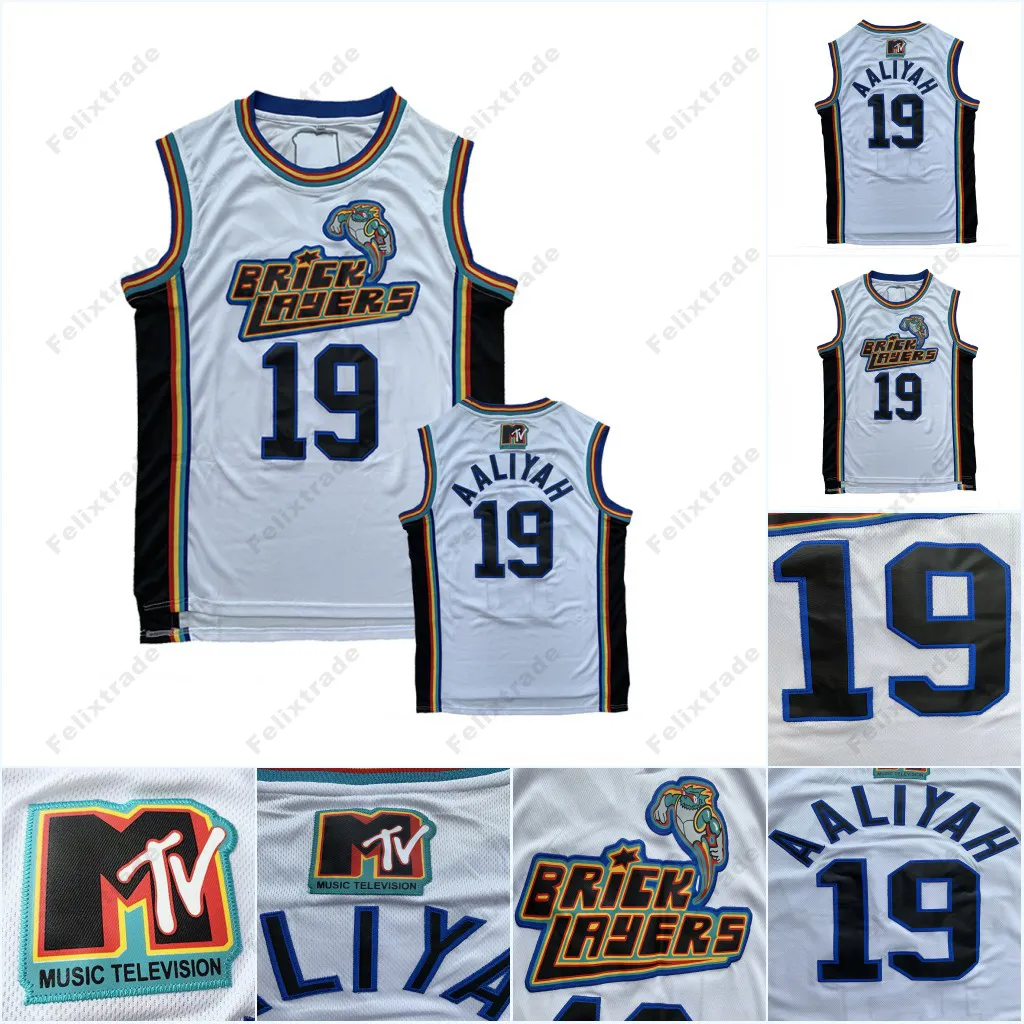 Basketball Jerseys Aaliyah 19 AALIYAH Brick Layers White Basketball Jersey Suit Clothes Halloween Cosplay Shirts Clothing More Size