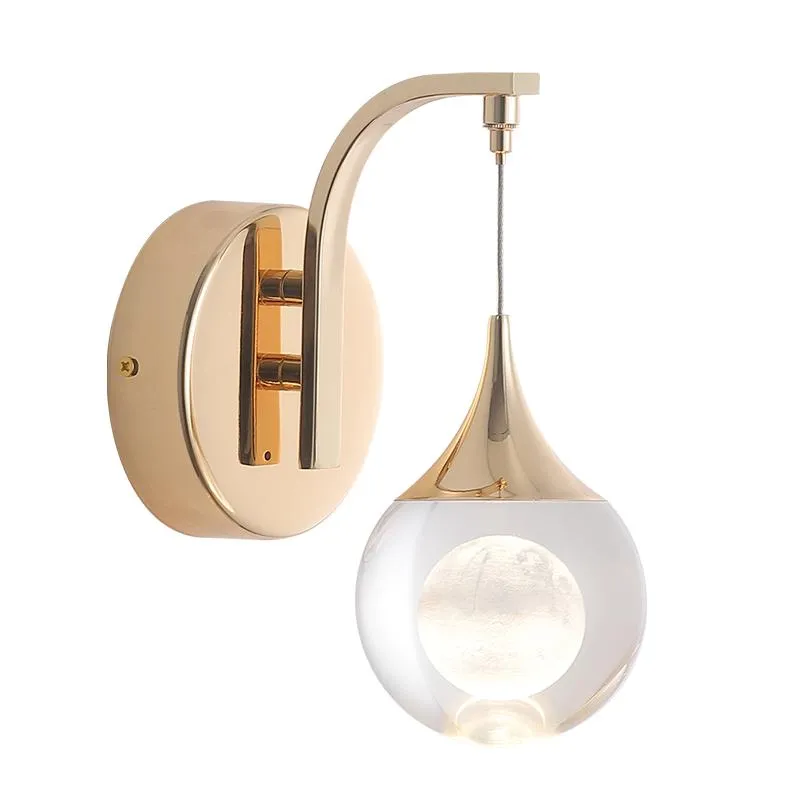 Wall Lamp Gold Light Modern Crystal LED Luxury Lamps For Living Room Chrome Sconce Corridor Indoor LightingWall