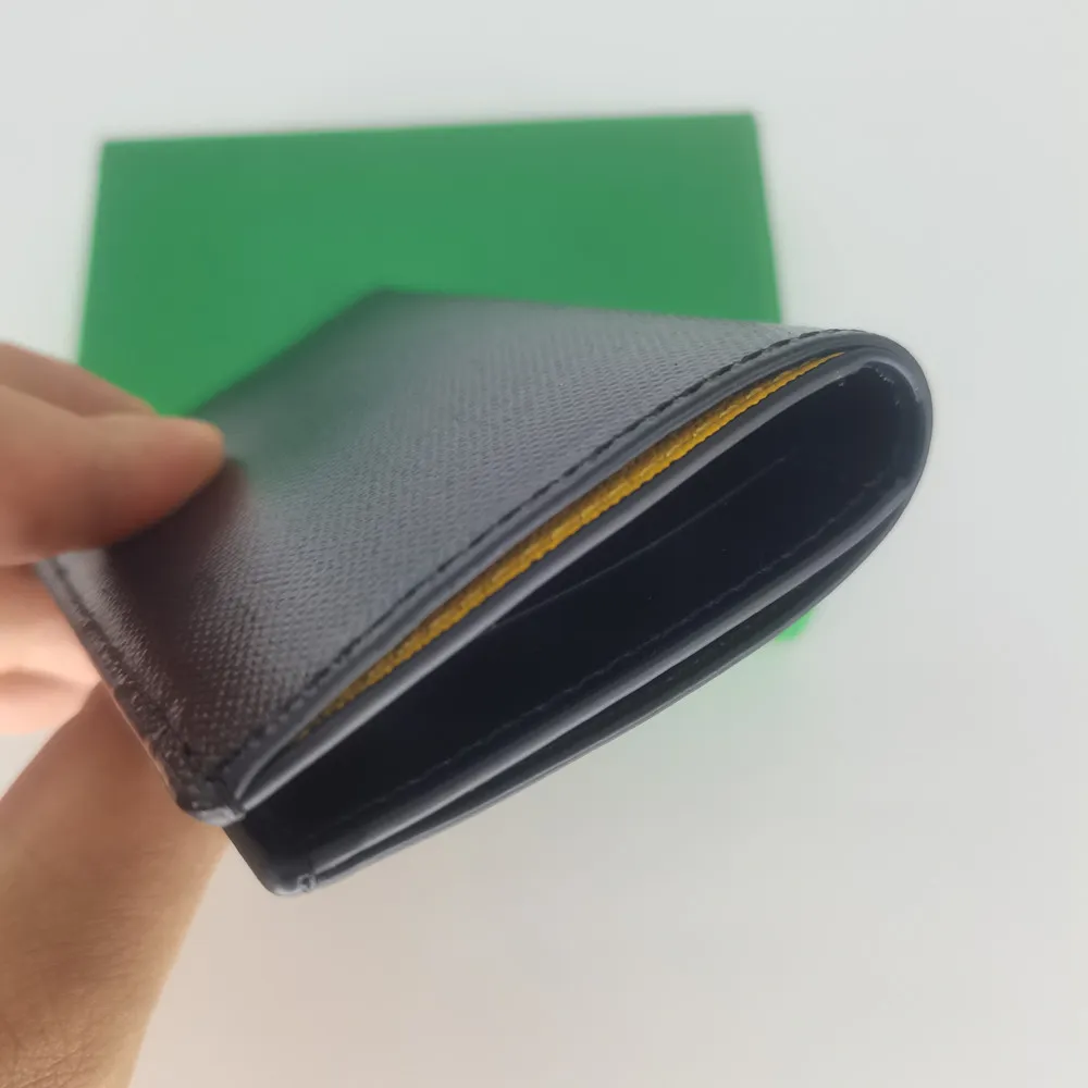 Portefeuille Porte-cartes En Cuir Véritable Noir Al Fascino - Deux Volets, Slim - Neuf Avec étiquettes