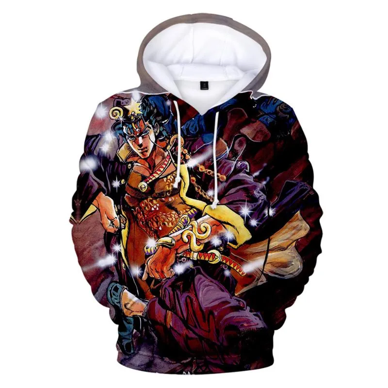 Men's Hoodies & Sweatshirts Kids Anime JoJos Bizarre Adventure Sweatshirt Boys Girls Giorno Giovanna Bruno Bucciarati Teen ClothesMen's