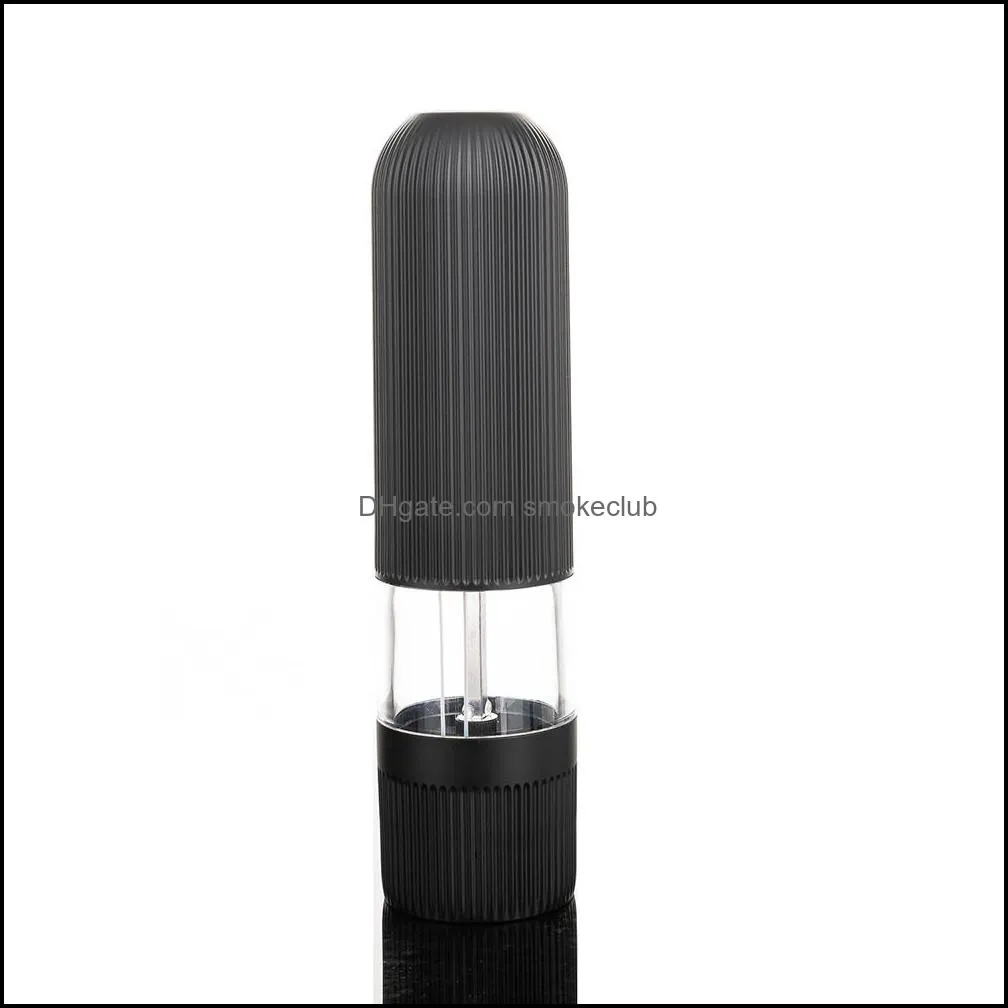 Automatic Salt Pepper Grinder Set Electric Plastic Ceramic Burr Mill For Herb Pepper Spice Adjustable Kitchen Grinding Gadgets