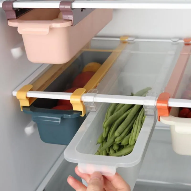 Daiso Kitchen Organizer Refrigerator Drawer Organizer Adjustable Fridge