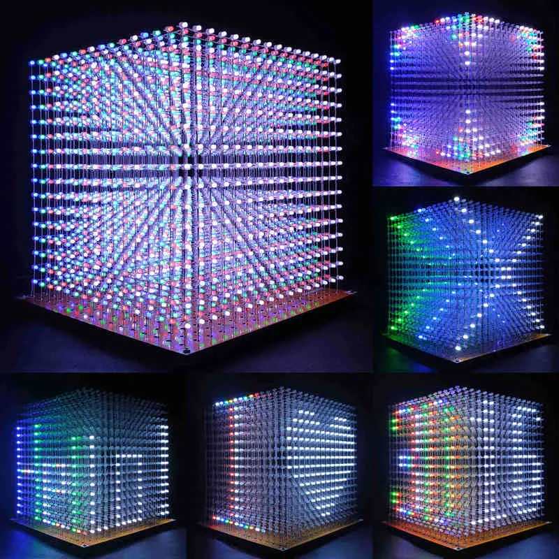 ICubeSmart 3D 16x16x16 LED Cube Kit DIY Soldering Project Programmable Electronic Learning Kit With Red LEDs 2024 From Fadacai08 69.64 DHgate.Com