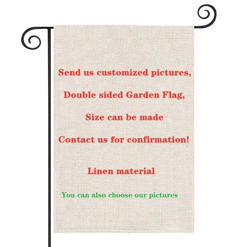 Home Family Christmas/Halloween/Thanksgiving/Flag/ series Garden Flags courtyard flag custom graphic logo welcome flag linen materials 120 pieces/lot 9346