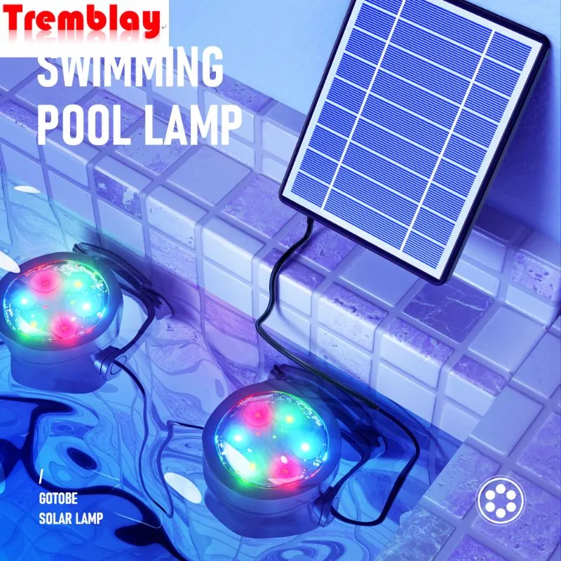 1 TO 4 LED Solar Lighting Underwater Pond Lights IP68 Waterproof Outdoor Swimming Pool Light Garden Decoration Path Lawn Landscape Lamp