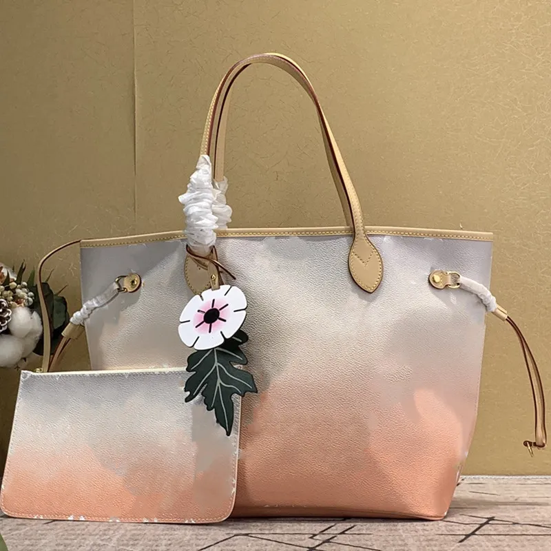 9A Genuine Leather Brown Leather Tote Neverfull PM MM GM Handbag For Women Shoulder Strap Shopping Evening Black White Embossed Checked Mirror Quality From Ailouwei 52.85 DHgate.Com