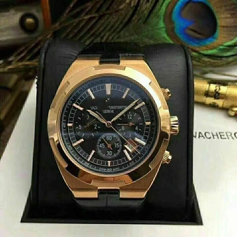 Vacherosn Superclone 5500V Constans Overeas Watch Designer Otomatik Mekanik Şeffaf Erkekler Saat Moda Üst düzey Çok Yönlü Niya