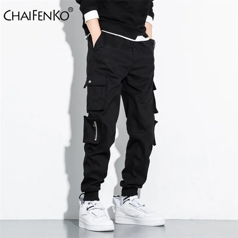 Chaifenko Hip Hop Cargo Bants Men Men Fashion Harajuku Harem Pant Streetwear Столярная бегуна Multiplecte Tie Teat Men Men Prant M8XL 201109