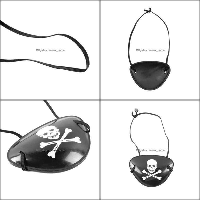 Pirate Eye Patch Skull Crossbone Halloween Party Favor Bag Costume Kids Toy