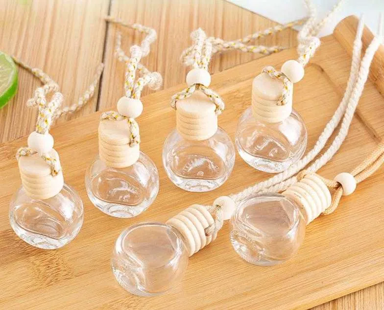 Car perfume creative lanyard five line cover Essential Oils Diffusers cosmetics taste empty bottle 065
