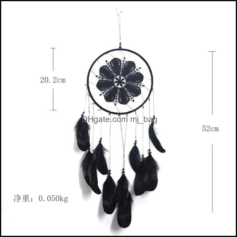 goose feather lace fashion arts and crafts dream catcher home furnishing feathers vehicle pendant pae10488