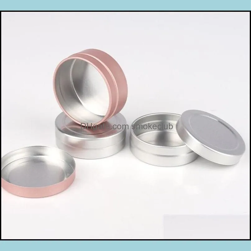 20g Aluminum Jar Box Container Cosmetics Packing Bottle Eye Shadow Ointment Pill Box Portable 2Colors HHA1707 59 J2