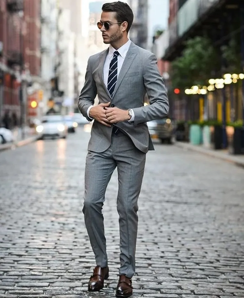 Grey suit sales designs