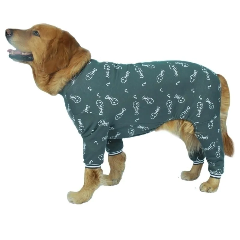 Großer Hundesoutfit Jumpsuit Pyjamas Winter Big Dog Kleidung Samoyed Golden Retriever Labrador Haustier Kleidung Hund Kostümbekleidung 201102