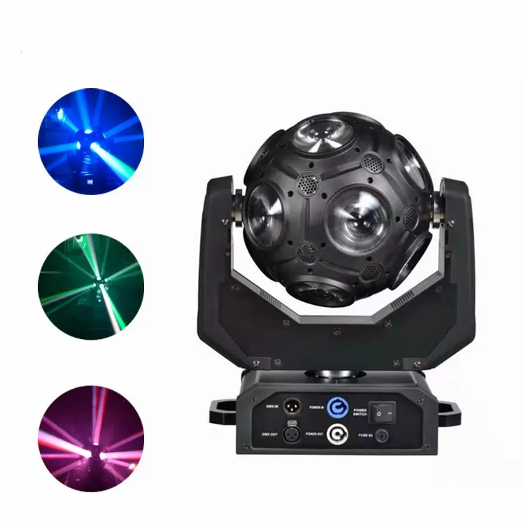 Lumière de Football Disco 12x20w RGBW 4 en 1, faisceau LED à tête mobile, contrôle DMX, effets stroboscopiques rotatifs, projecteur d'éclairage de scène, lumières DJ