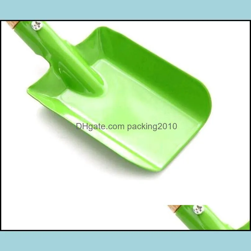 mini gardening shovel colorful metal small shovel garden spade hardware tools digging garden tools kids spade tool wq291