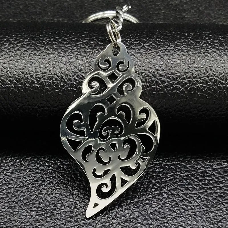 Keychains Big Heart rostfritt stål väska charm kvinnor silver färg nyckelring smycken present llaveros de acero k77s08 keychains