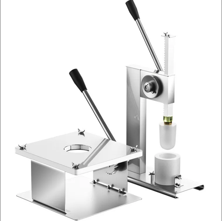 Lebensmittelverarbeitungsgeräte Manuelle Dampfbrötchenformmaschine Baozi-Herstellungsmaschine Edelstahlgehäuse 3 Größen Formen optional Effizient