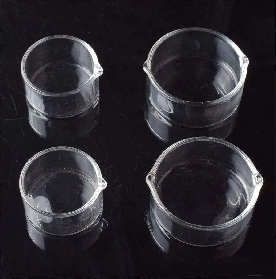 Räucherglas-Wachsschale, Dabber-Aschenbecher, Schalen für Nektar-Sammler-Set, Dab-Stroh-Ölplattformen, Glas-Wasserpfeifen-Bongs