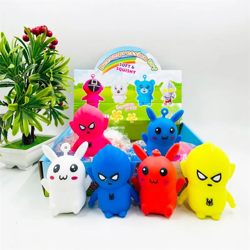 Fidget Toys New Cute Monster Pet Animazione Decompressione TPR Farina Palla Impastare Musica Vent Decompressione Giocattolo per bambini