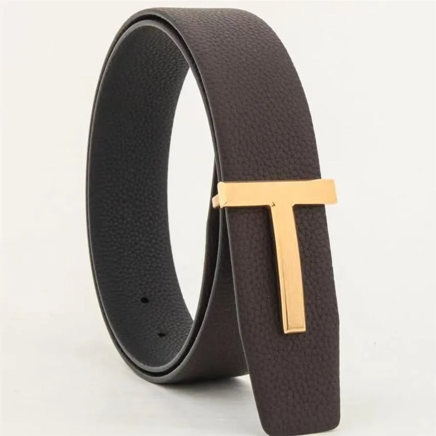 luxury belts T buckle fashion brand no logo