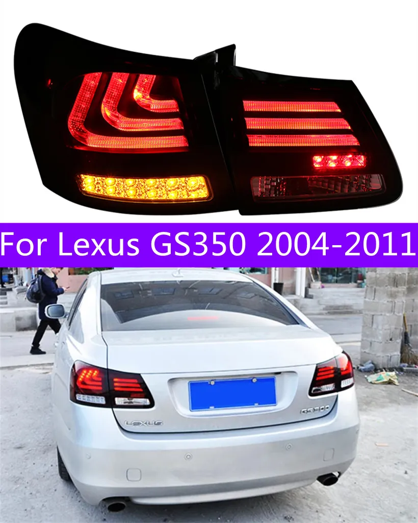 Auto-Styling-Rücklichter für Lexus GS350 2004-2011 Autoteile GS300 Hecklampe LED-Blemsbremse Rücklichter Rücklichter