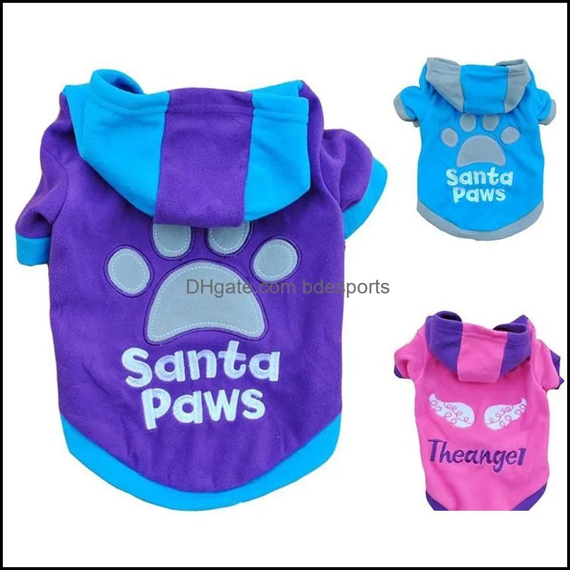 Small Pet Dog Cat Sweatshirt Apparel Coat Fleece Clothes Hoodie Sweater XS-L