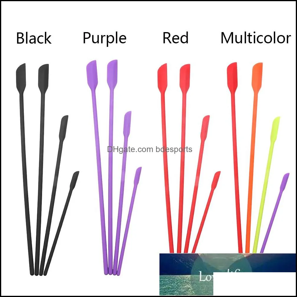 4pcs/pack Mini Silicone Spatula Set,Small Rubber Spatula ,Mixing Thin Jar Scraper for Kitchen Bottles,Cosmetic DIY Sculpture Factory price expert design